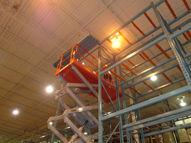 installation of pallet rack