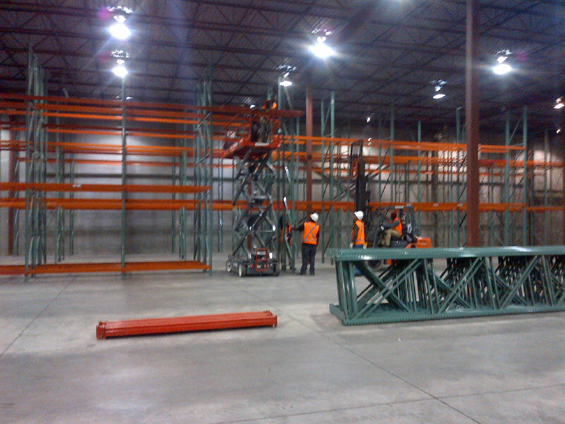 pallet rack installation