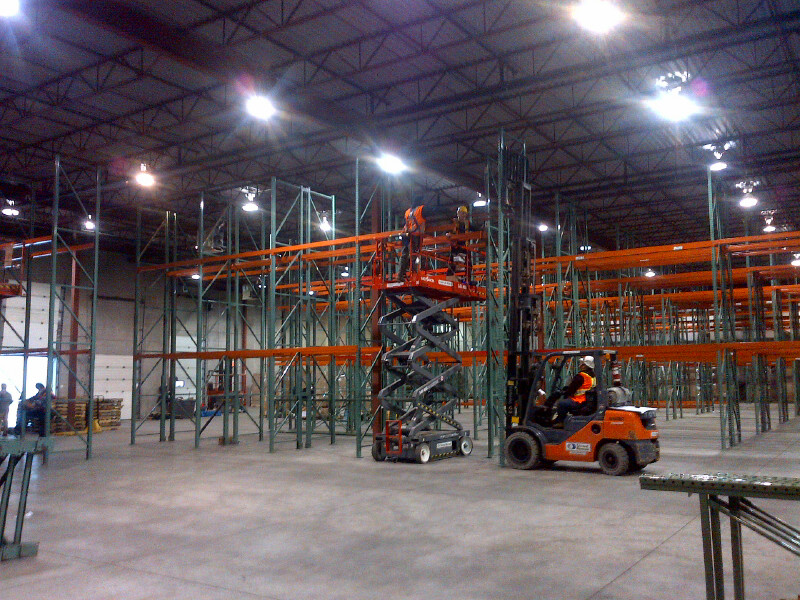pallet rack install
